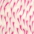 White/Hot Pink Two-tone Spike Faux Fur